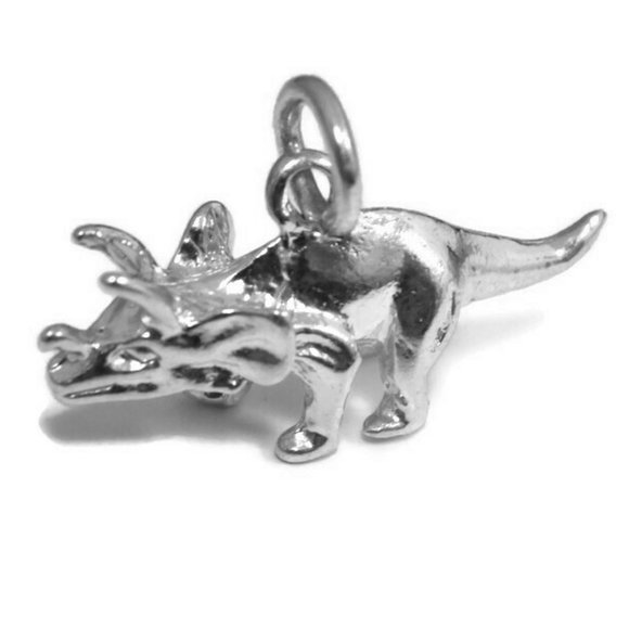 Jewelry - Triceratops Dinosaur Pendant Sterling silver .925